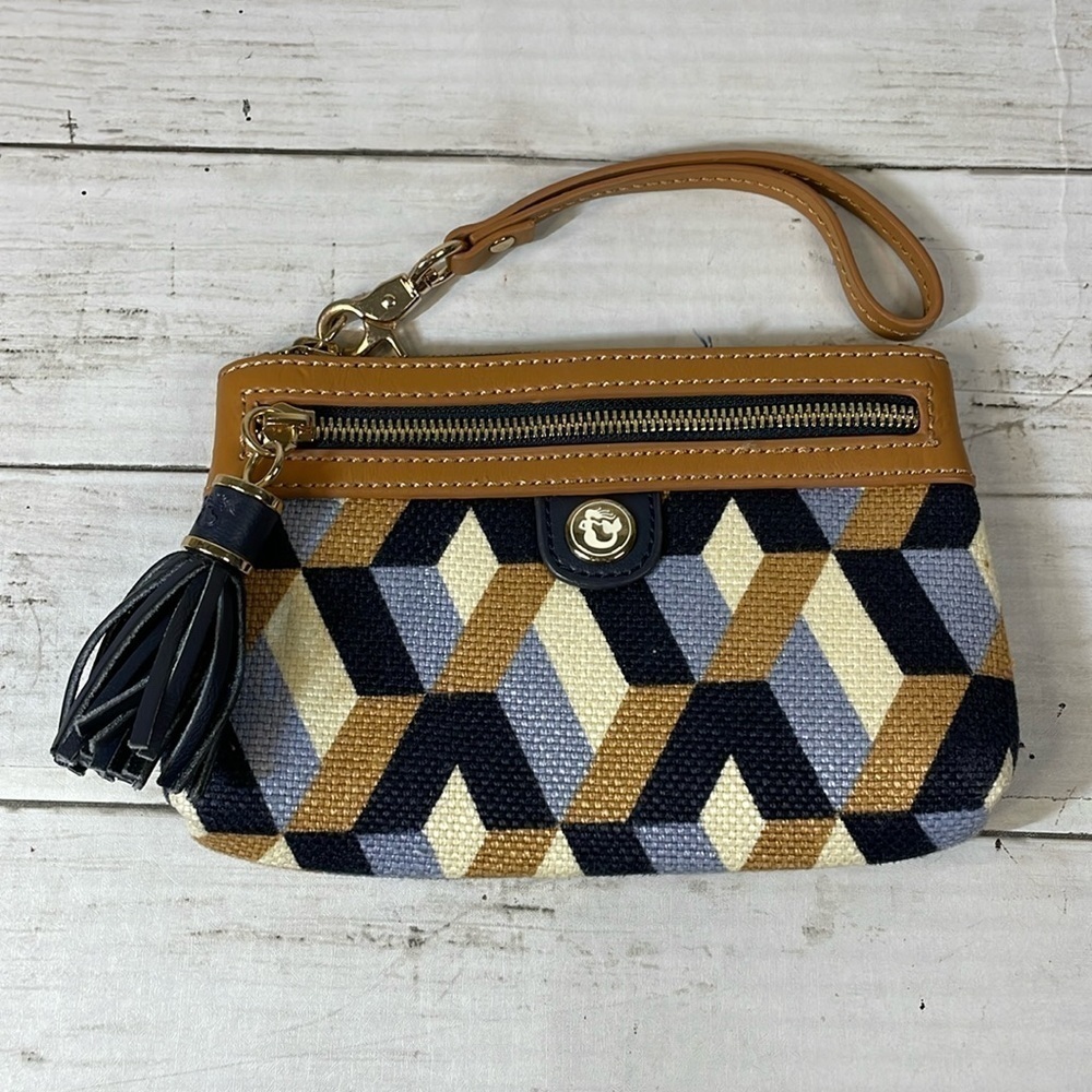 Spartina 449 Bateau Bleu Tassel Wristlet